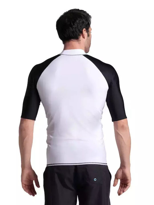 Arena Men's Short Sleeve Sun Protection Shirt White