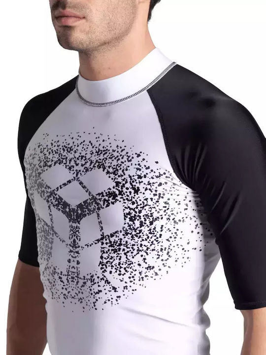 Arena UPF 40+ Men's Short Sleeve Sun Protection Shirt White