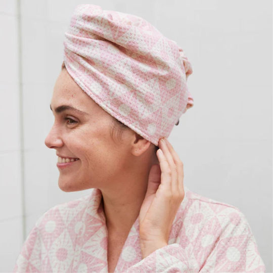 Dock & Bay Pink Microfiber Hair Towel 26x63cm