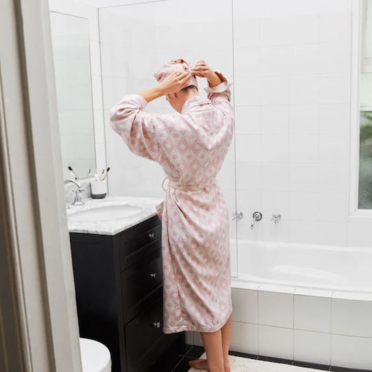 Dock & Bay Pink Microfiber Hair Towel 26x63cm