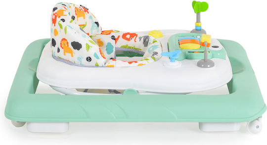 Moni Zizzy Baby Walker with Music for 6+ Months Green