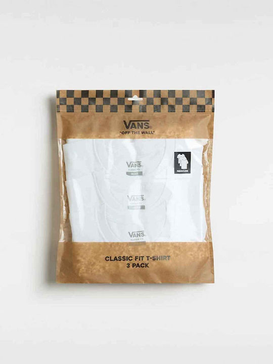 Ανδρικές Φανέλες Κοντομάνικες White 3Pack