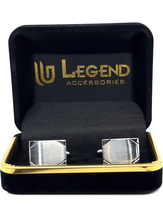 Legend Accessories Мансети от Silver в Сребрист Цвят