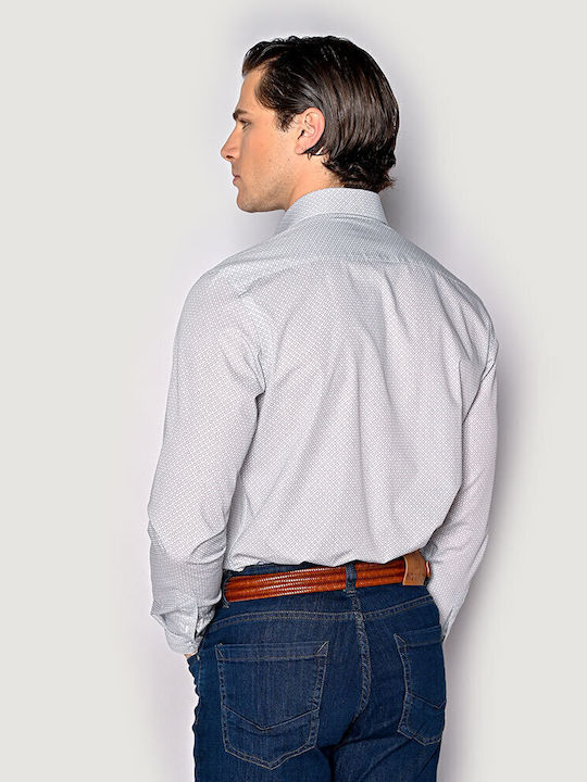 Langärmlig Jeans Hemd Weiß