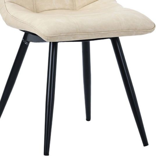 Nely Столички Трапезария Light Beige-Black foot Black 1бр 45x61x85бр