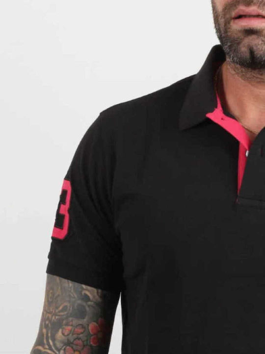Koru Polo Short Sleeve Blouse Black