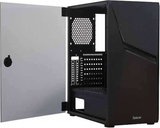 Spacer Thunder Gaming Middle Tower Cutie de calculator cu iluminare RGB Negru