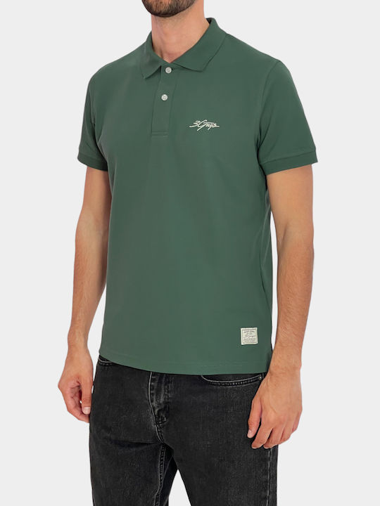 3Guys Polo Short Sleeve Blouse Green