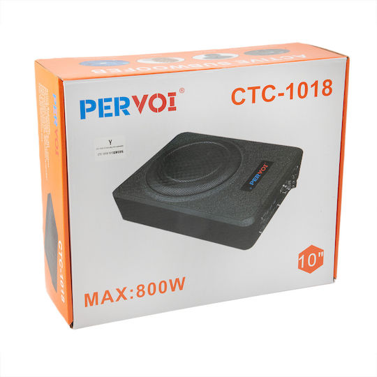PerVoi Αυτοενισχυόμενο Subwoofer Αυτοκινήτου 10" 800W RMS