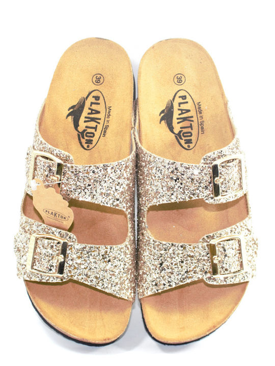 Leather Women's Anatomic Sandals Champagne