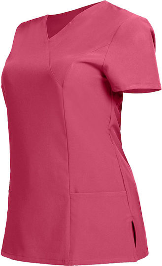Be Unique Nobby Lady Tunic Women's Fuchsia Medical Blouse