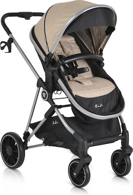 Moni Kali Adjustable 2 in 1 Baby Stroller Suitable for Newborn Khaki