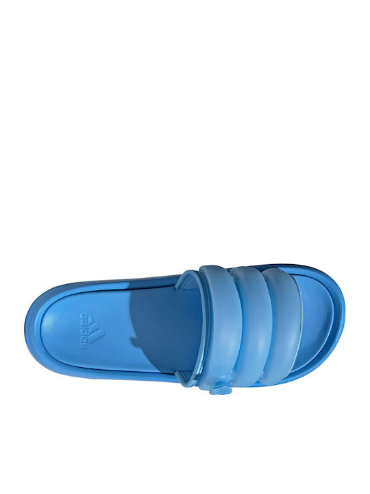 Adilette Зпляащ Слайдове В Син Цвят