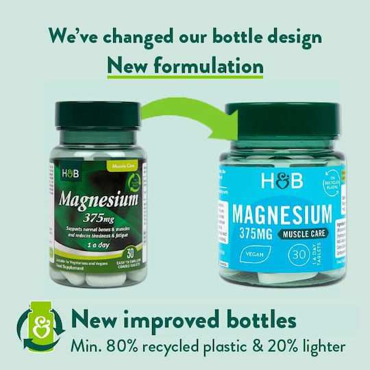 Holland & Barrett Magnesium 375мг 30 табове