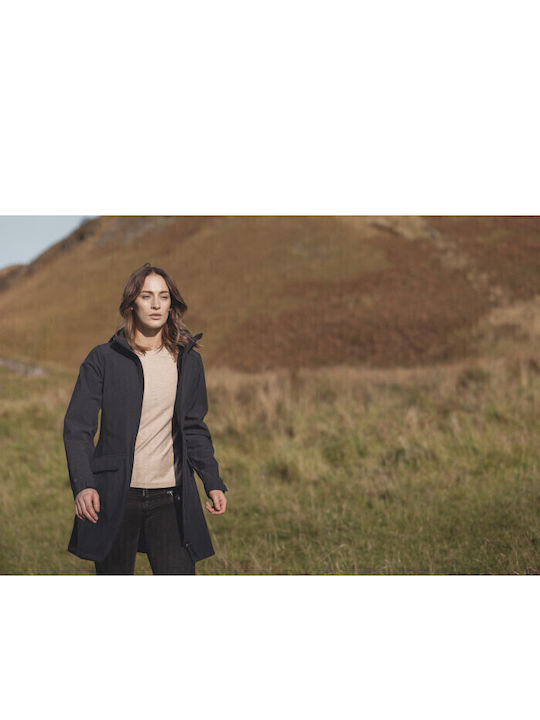 Kurz Damen Parka Jacke für Winter Carbon