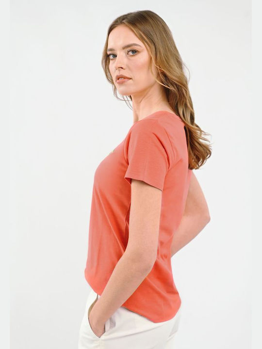 Volcano Damen T-shirt Orange