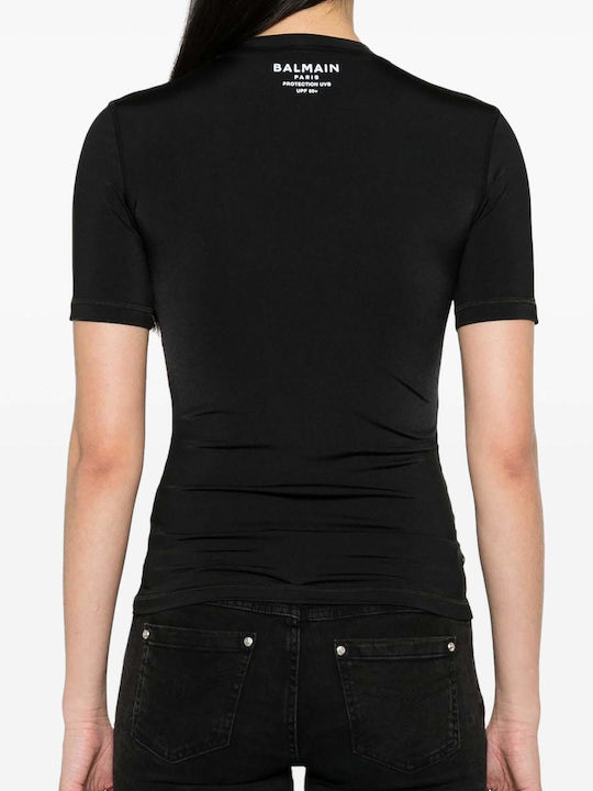 Balmain Damen T-shirt Schwarz