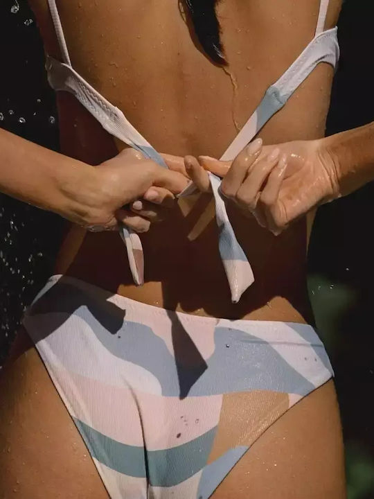 Stefania Frangista Bikini Set Bra & Slip Bottom Brown