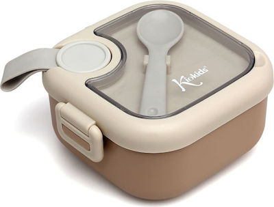 Children's Food Container Spoon 750ml Beige Kiokids 4249