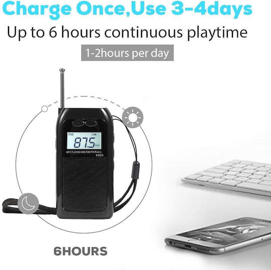 Battery with USB Black