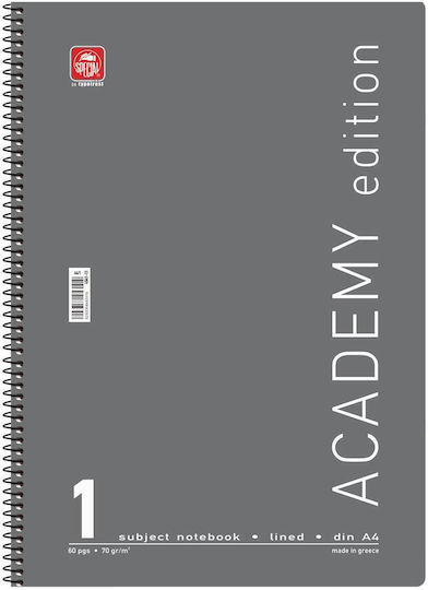Typotrust Spirale Schulheft Geregelt A4 Academy Rote
