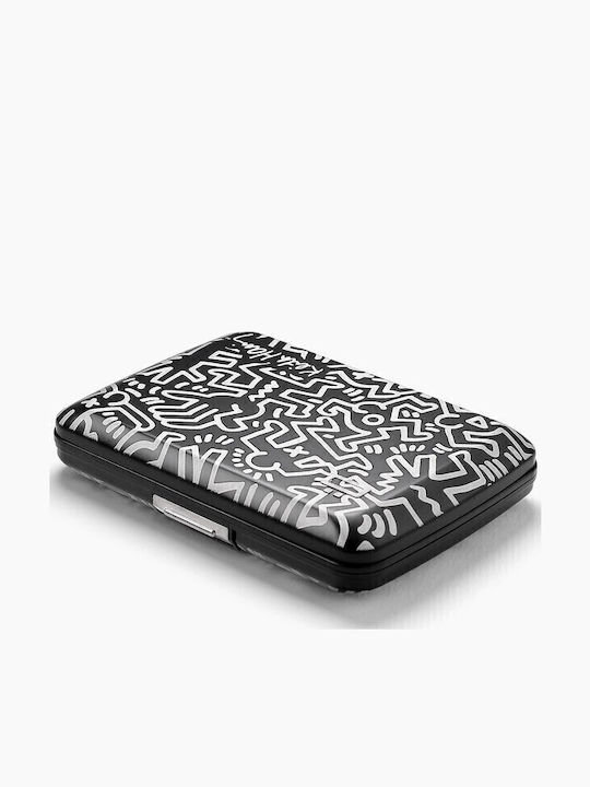 Aluminum Card Protection Wallet Ogon Stockholm V2 Keith Haring White Ogon