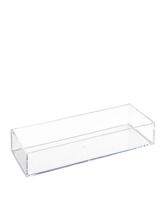 5Five Cosmetics Storage & Organization Base with Dividers Transparent 3 Pieces 25.6x9.5x4.6cm