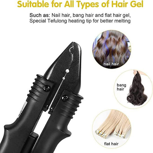 Set profesional de extensii de keratină Zola 230 V negru