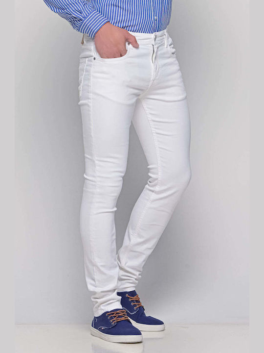 Marcus Cutler Herren Jeanshose in Slim Fit White