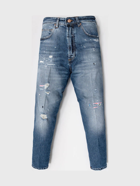 Men's Jeans Pants Mid Blue