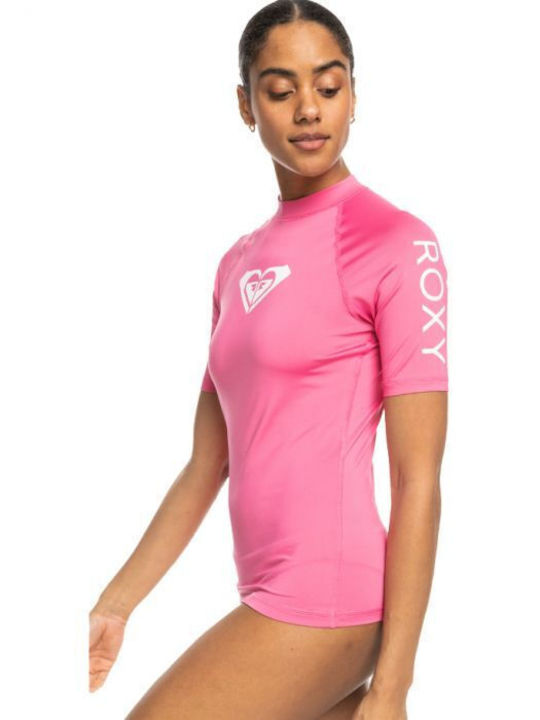 Roxy Femei Mâneci scurte Tricou de protecție solară Roz