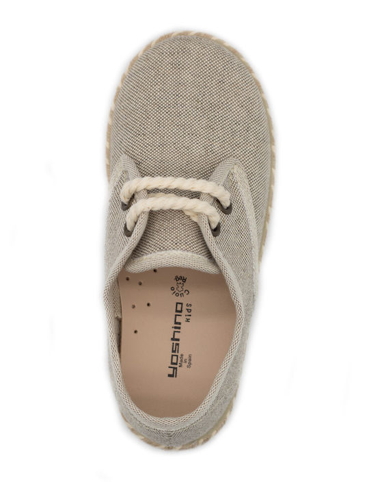 Kids Espradrilles with Laces Beige