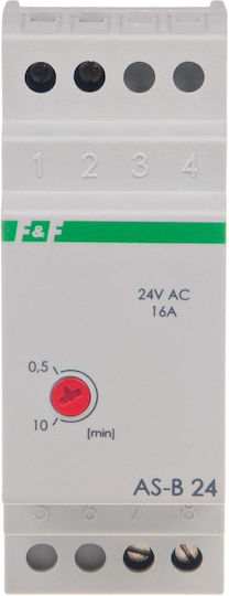 F&F Ρελέ Ράγας Ισχύος 16A με Τάση 24V