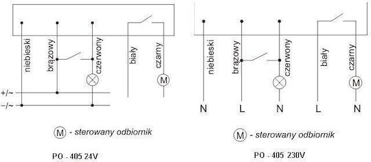 F&F Ρελέ Ράγας 16A με Τάση 230V