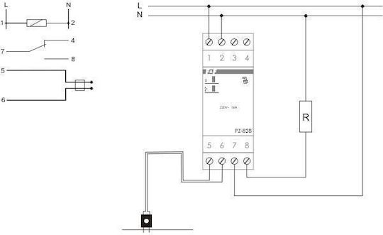 F&F Ρελέ Ράγας Ισχύος 16A Μονοπολικό με Τάση 230V