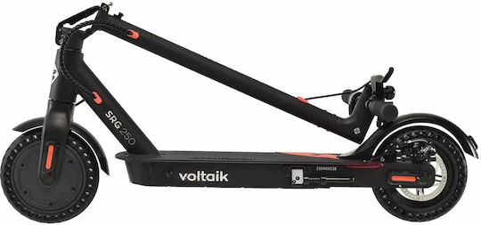 Street Surfing Voltaik SRG 250 Ηλεκτρικό Πατίνι με 25km/h Max Ταχύτητα και 25km Αυτονομία σε Μαύρο Χρώμα