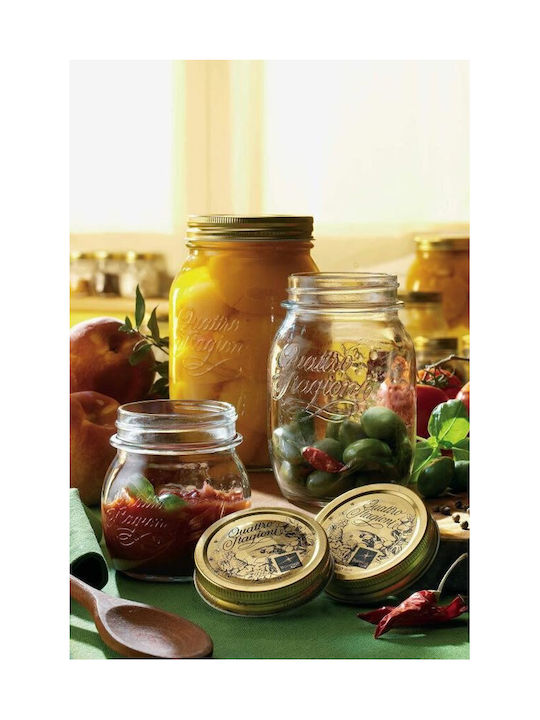 Bormioli Rocco Quatro Stagioni Vase General Use with Lid Glass Transparent 1500ml