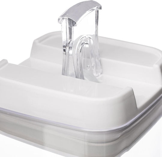 5Five Vază Utilizare Generală cu Capac Plastic Alb 1200ml