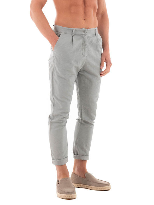 Dirty Laundry Ανδρικό Παντελόνι Chino σε Relaxed Εφαρμογή Grey