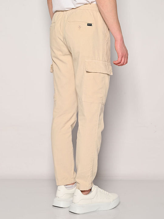 Brokers Jeans Men's Trousers Cargo Beige