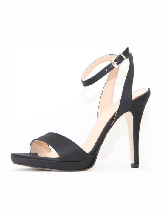 Fabric Sandals Black