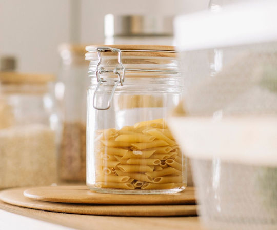 Andrea House General Use Glass Jar with Airtight Lid Transparent