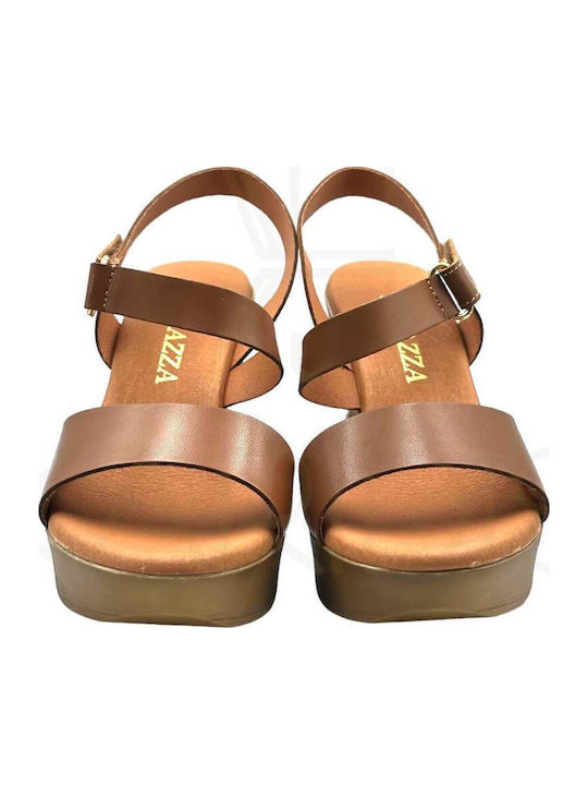 Leder Sandalen Anatomisch Tabac Braun
