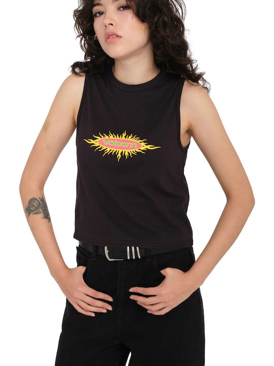 Nusun Women's Athletic Blouse Sleeveless Black