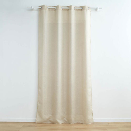 Douceur d'Intérieur L-c Zeline Mit Grommets Beiges 140x260cm