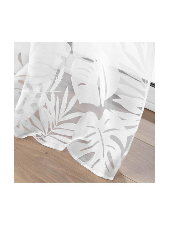 Douceur d'Intérieur Κουρτίνα με Τρουκς L-c Magnolia Λευκή 140x240εκ.