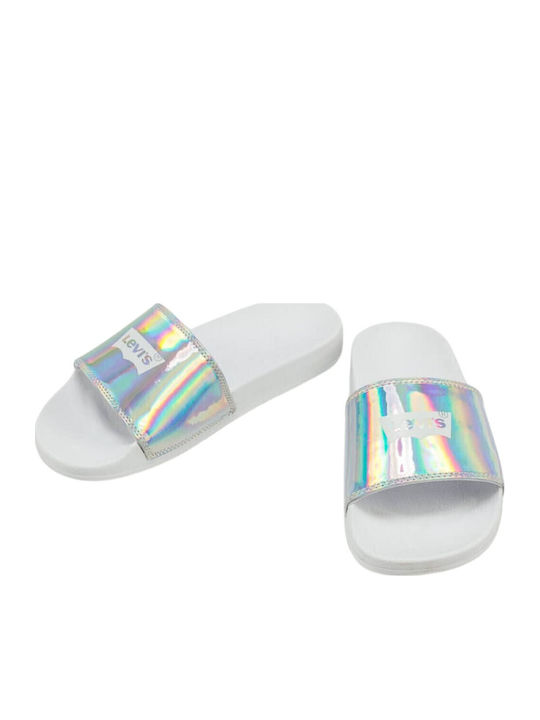 June Slides σε Ασημί Χρώμα