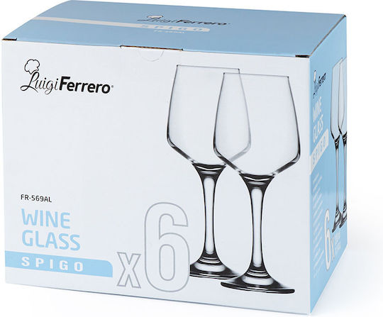 Luigi Ferrero Set Gläser Cocktail/Trinken aus Glas 330ml 6Stück