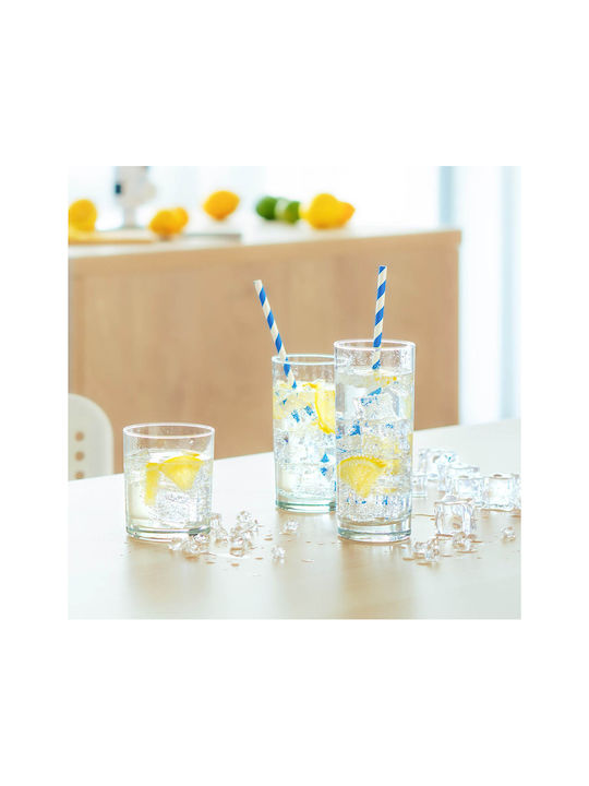 Luigi Ferrero Set Gläser Wasser / Cocktail/Trinken aus Glas 295ml 6Stück