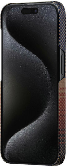 Pitaka Magez Back Cover Aramid Fiber 0.75mm Πολύχρωμο (iPhone 15 Pro Max)